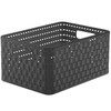 Rotho Country Storage Box 11 Litre Rattan Look, Plastic (Polypropylene)