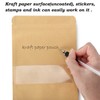 Blisstime 50 Pack Kraft Stand Up Zip Lock Pouch Bags,