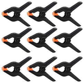 YIXISI 9 PCS Nylon Spring Clamps, 3 inch Plastic Heavy Duty Spring Clips, Extra Strength Spring Clamps, Clamps for DIY Projects, Photo Studios, Photo Background