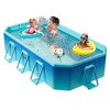 SUPIIRAW Foldable Pool, Non-Inflatable Swimming Pool for Kids, Adults and