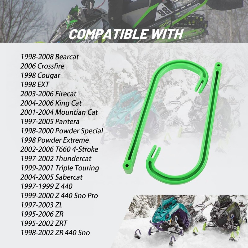 XTPTFABS 3639-781 Snowmobile Ski Loops Handles Set Compatible with Arctic