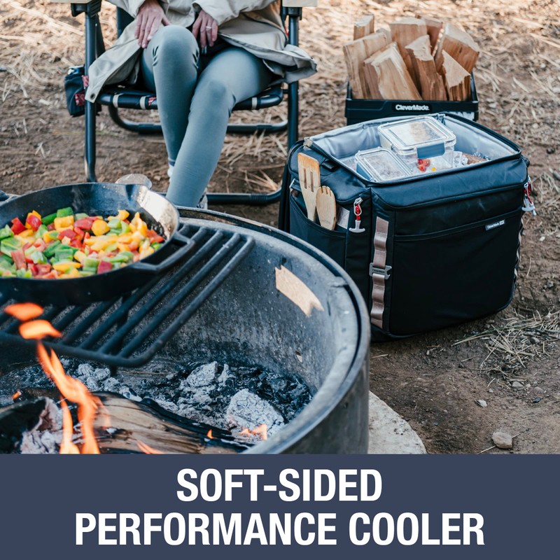 CleverMade Sequoia Collapsible Cooler Bag – 50 Can Insulated Soft