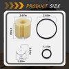 04152-YZZA1 Oil Filter Kit Compatible with Toyota Avalon Camry RAV4