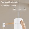 AUXBC 6PCS White Swag Hooks for Ceiling Hanging Lights, Aluminum