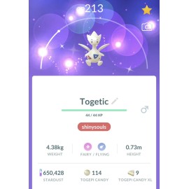 Pokémon Go Shiny Togetic Trade! Registered Or 30 Day Friends! *See Description*