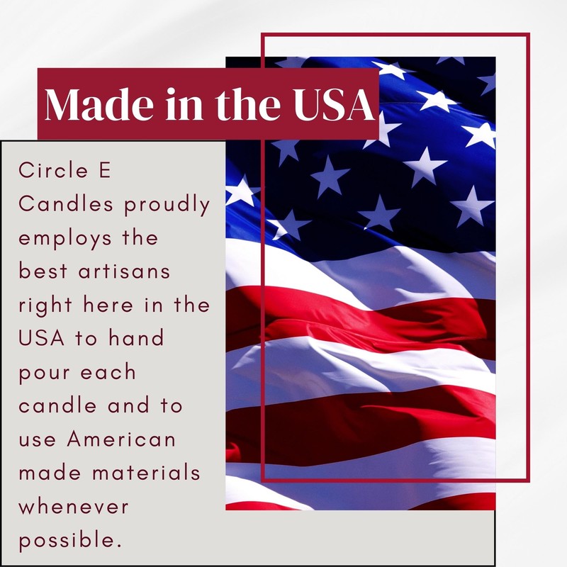 Circle E Candles, Orange Vanilla Scent, Small Size Jar Candle,