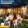 OYKYOHEI 2 Pack Large Porch Lights with GFCI Outlet, Dusk