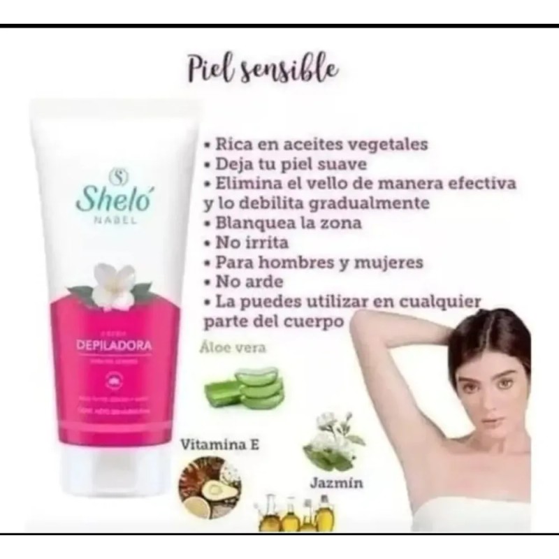 Crema Depiladora + Crema Para Piernas Vr-c Sheló Nabel