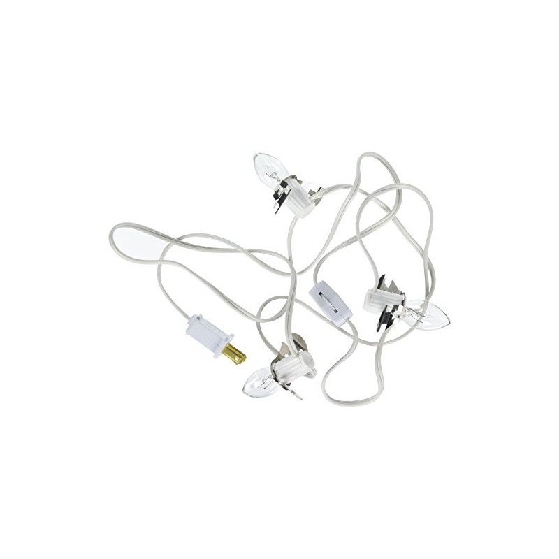 Darice White, Accessory Cord with 3 Lights, 6 Feet, 6401