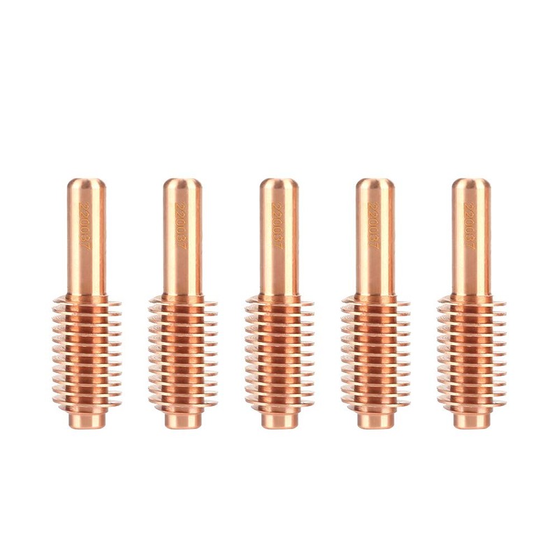 220037 Plasma Cutter Cutting Torch Consumables Electrodes Kit 5 Pcs/set
