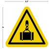 Caution Safety Label Crane Load Lift Decal Sticker Placard 5.2"