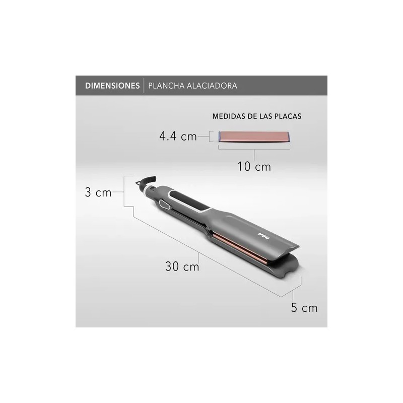 Rca Alaciadora Ceramica Ionica 6 Niveles Frizz Cero