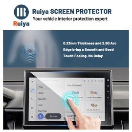 Ruiya 2025 Corolla Screen Protector for Toyota Corolla 10.5" Touch Toyota Corolla 2025 Accessories 9HD Tempered Glass Compatible with 2025 Toyota Corolla FX/XSE/Hybrid XLE