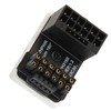 ATX 16Pin Male to 16pin Female 180 Degree Angled Adapter