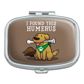 I Found This Humerus Bone Dog Humorous Rectangle Pill Case Trinket Gift Box