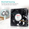 Wathai 12038 120mm x 38mm PWM Computer PC Case Fan