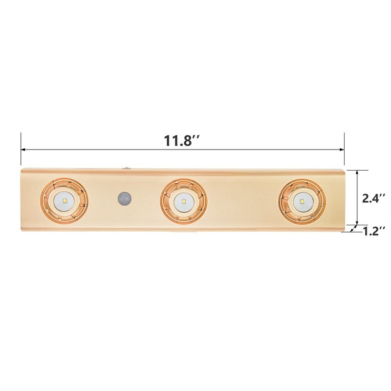 LUXSWAY LED Motion Sensor Light, Under Cabinet Light Battery Operated,