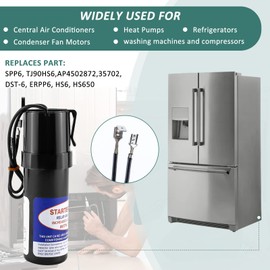 AMI PARTS AMI PARTS SPP6 Hard Start Capacitor Replacement 115V Thru 288VAC Hard Start kit for air Conditioner Units from 4,000 to 120,000(1/2 Thru 10H.P.),Increases Compressor Torque 500% 2pcs