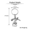 Jovivi Caravan Camping Light Travel Keyring Alloy Keyring Keychain Tourist
