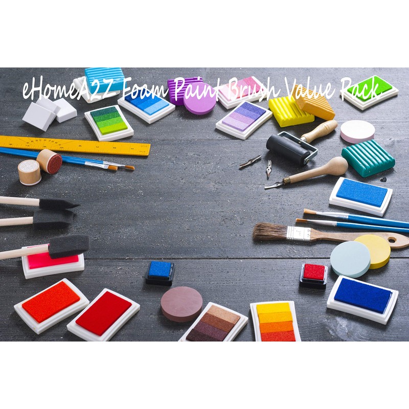EHOMEA2Z Foam Paint Brushes Set - Versatile Sponge Brush Kit
