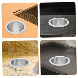 ANDRESLAD Built-in rubbish bin, rubbish spouts for the worktop, drop-in rubbish bin, built-in rubbish bin lid, drop-in rubbish slide, hollow, stainless steel 304 shell shell