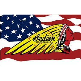 INDIAN MOTORCYCLE RACING 3' X 5' USA BANNER/FLAG,gi