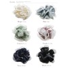 JewelVOX Scrunchie Hair Accessories, Organza, Chiffon, Ruffle, Stylish, Popular, Adult