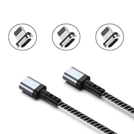 SUNTAIHO SYCX001 Magnetic Charging Cable Dedicated Lightning Terminal Magnet Adapter Magnet Terminal Dust Proof Detachable iOS Terminal Set of 3 (Without Cable/Terminal Only)