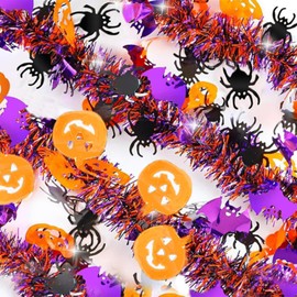 Giyomi Halloween Decorations, Set of 5, Sparkly Plating Molds, Halloween Decorations, Decorations, Cute, Pumpkin, Bats, Spiders, Halloween Party Accessories, Wall Decoration, Garden Decoration