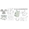 Solar Panel Z Mounting Brackets, Aluminium Construction with Hardware, Set