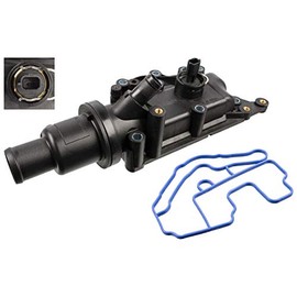 febi bilstein 108756 Thermostat with Housing, Gasket and Temperature Switch