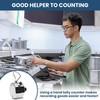 AMTAST 4 Digi Handheld Counter Clicker Silver Metal Clicker to