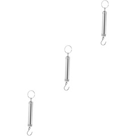 COLLBATH 3 Piezas Escala De Primavera Mecánica Escamas De Cocina Escala De Mano Escala De Equipaje Balanza De Cocina Escala De Peso Gancho Portátil Balanzas De Pesca Acero Inoxidable Plata