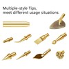 9 Pack Heat Insert Nut Iron Tips Kit with Adapter,