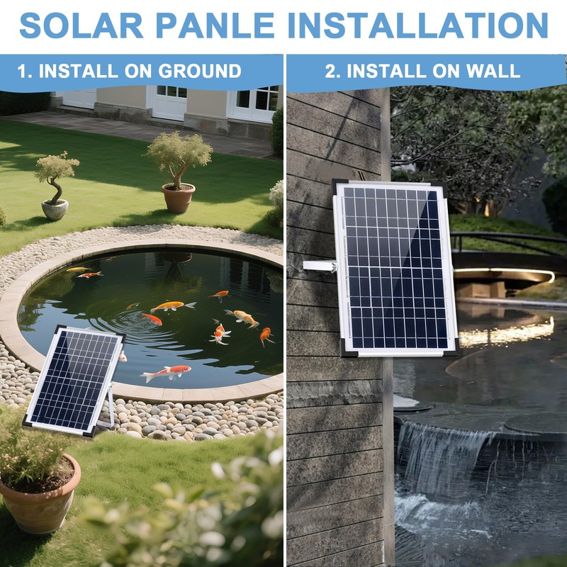 Solar Fountain Pump 12W Solar Water Fountain with 3 Spray