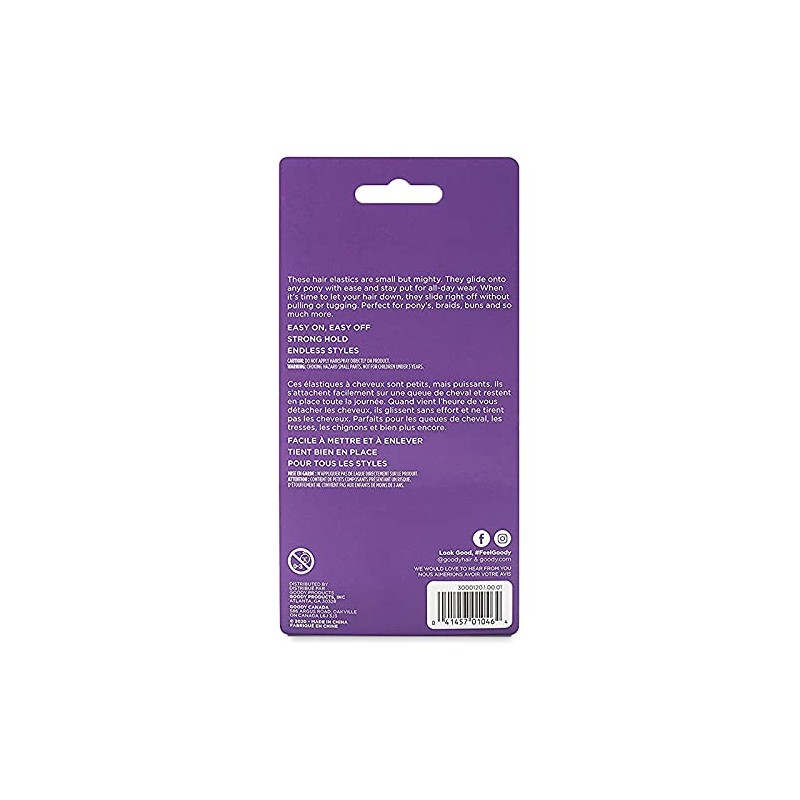 Goody Classics Polybands elástico, Multi 250 en transparente, 0.649 onzas,