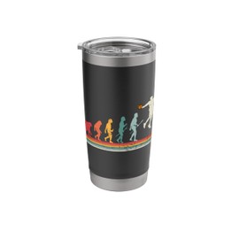 B-Ball Player Human Evolution Vintage Basketball Stainless Steel Insulated Tumbler
