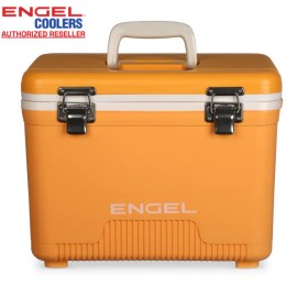 ENGEL 13QT Leak-Proof, Air Tight,  Hard Sided Cooler  / Lunchbox Iced Mango