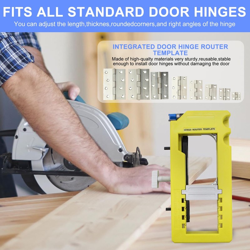 OBEST Door Hinge Template, Door Hinge Template for Router, Robust