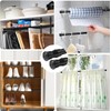 CIFIRRET 2pcs Black Tension Rod 12 to 20 Inch Expandable