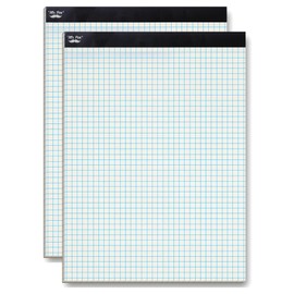 Mr. Pen- Graph Paper pads 8.5 x 11 Inches, 2 Pack, 55 Sheets/Pack, 5x5 (5 Squares Per Inch), Blueprint Grid Paper Pads 8.5 x 11, Math Notebook
