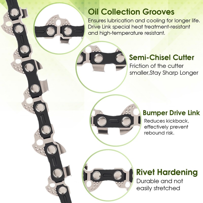 Thten AC1400 14 Inch Chainsaw Chain Compatible with Ego Power+