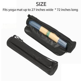 EVEME Yoga Mat Bag for Women & Men,Travel Yoga Gym Bag for 1/4" 1/3" Thick Exercise Yoga Mat, Fitness mat bag,sprot mat pouch,Full-Zip Yoga Mat for Class workout Park and Adjustable Strap