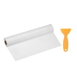 QUARKZMAN Wood Grain Repair Tape 11.8 Inch x 33ft Selbstklebendes Holzreparatur-Patchband Simuliertes Holzbodenband mit Kunststoffschaber für Tische Türen Fenster Möbel, Weißes Holz