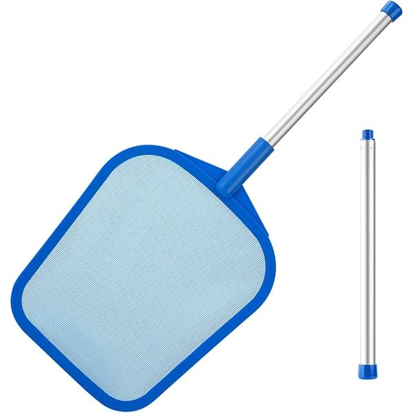 Tavaleu Pool Skimmer, Hot Tub Skimmer Spa Net with Pole,
