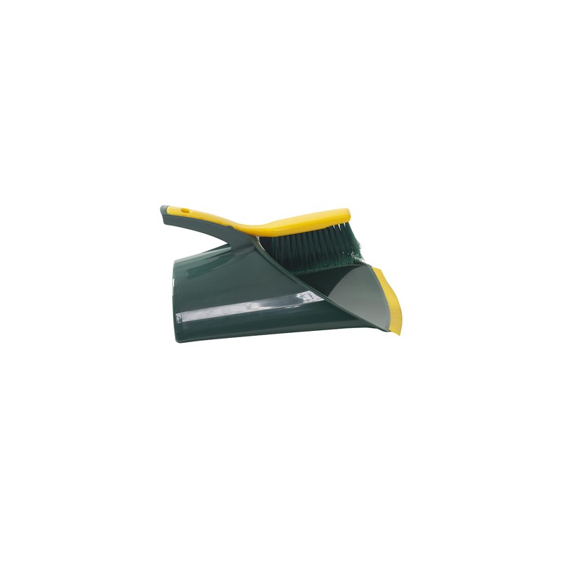 Novaliv Dustpan Jumbo Claw Set 2-Piece Set Plastic Green Yellow