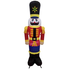 Northlight Lighted Inflatable Nutcracker Soldier Outdoor Christmas Decoration - 6.25'