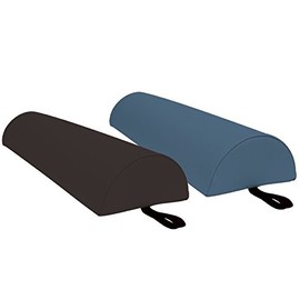 NRG Jumbo Half Round Bolster - Extra Large Massage Table and Spa Bed Pillow Cushion - Positioning Bolster with Carrying Strap - CFC Free Foam, PVC Free Vinyl Cover - 8 x 4 x 26 Inches - Vanilla Cream