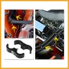 Partuto 4pcs Black AN10 19mm Car Hose Separator Clamp Adapter