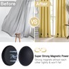 Shower Curtain Weights, Silicone Encased Strong Shower Curtain Magnets, No